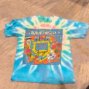 Lollapolooza Chicago 2018 Tie Dye Shirt Size small Bruno Mars Travis Scott
